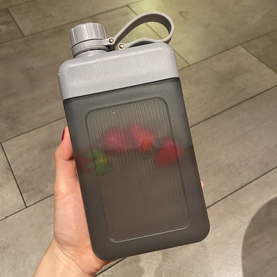 450ml 휴대용 평면 물병 야외 여행 스포츠 주머니 직접 마시는
