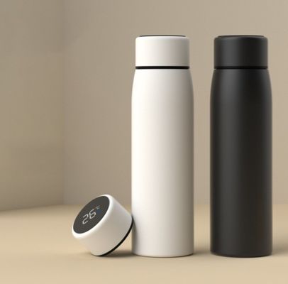 380ml 진공 컵 금속 단열 물병 온도 표시 및 단열