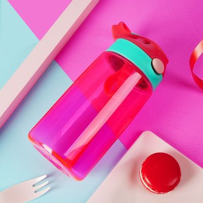 맞춤형 컬러 어린이 빨대 BPA 무료 트리탄 물병 어린이 음료 병