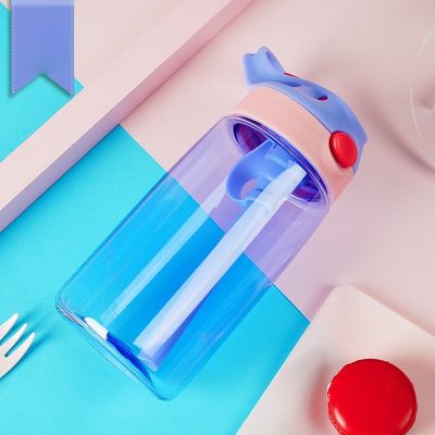 맞춤형 컬러 어린이 빨대 BPA 무료 트리탄 물병 어린이 음료 병