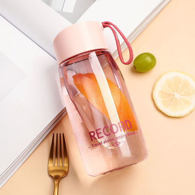 열 절연 성능 귀여운 휴대용 380ml 투명 물컵 야외용