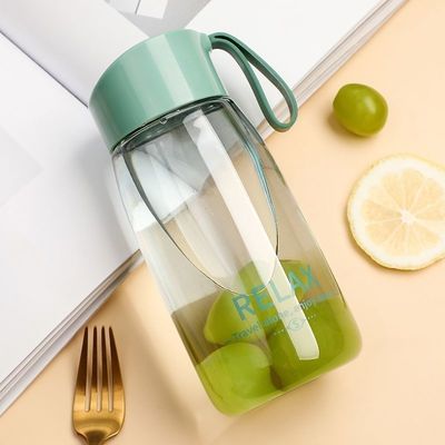 열 절연 성능 귀여운 휴대용 380ml 투명 물컵 야외용