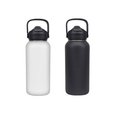 32OZ/40OZ/50OZ 블루 클래식 사용자 지정 로고 손잡이 휴대용 스포츠 진공 스테인레스 스틸 병 컵