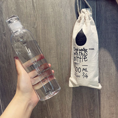 500ml 체육관 플라스틱 물병 현대적인 피트니스 및 재사용 가능한 디자인
