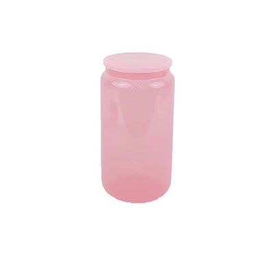 유리 음료 병 16oz 다채로운 패션 휴대형 무료 과일 물