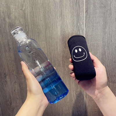 지속 가능한 500ml 체육관 플라스틱 물병 시간 스케일 누출 방지 및 BPA 무료