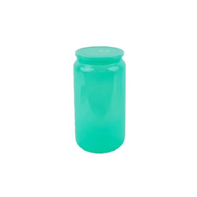 유리 음료 병 16oz 다채로운 패션 휴대형 무료 과일 물