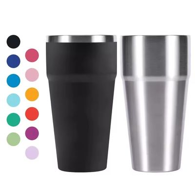 사용자 지정 로고 미국 스타일 스테인리스 스틸 텀블러 컵 16oz 와인 머그