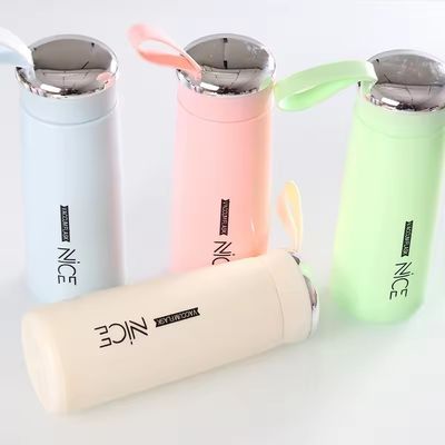 400ml 유리 미니 아웃도어 휴대용 누출 방지 물병