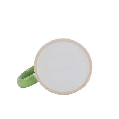 350ml 직급 듀플 컬러 코팅 열전환 머그