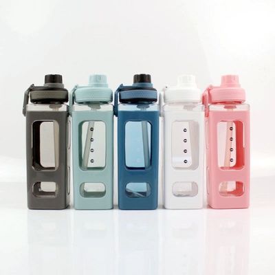 누출 방지 음료 물병 합리적인 평면 700ml 뚜?? 이 있는 야외용