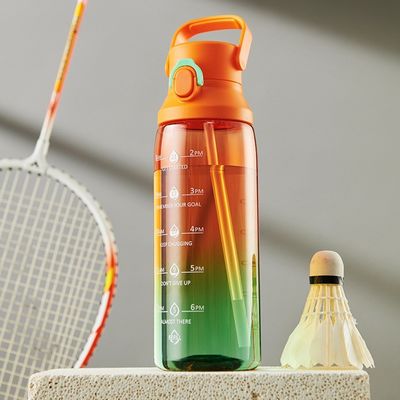 직접 마시는 플라스틱 경사 색상 750ml 이동용 스포츠 물병