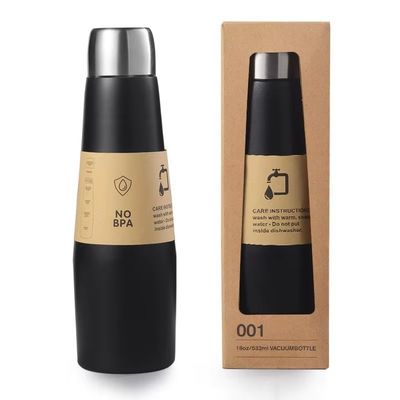 스포츠용 유리 진공병 환경 친화적 인 304 스테인레스 스틸 18 온스 콜라 병