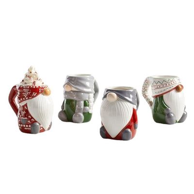 3D 세라믹 크리스마스 머그 8*10cm 산타 레인드 펭귄 스노우맨