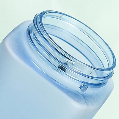 유니섹스 대용량 PC 스포츠 병 패션 단순 사각형 물병 플라스틱 컵