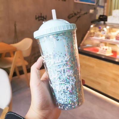 여행에 편리한 550ml BPA 무료 반짝이는 아이스크림 텀블러