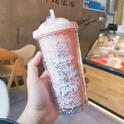 여행에 편리한 550ml BPA 무료 반짝이는 아이스크림 텀블러