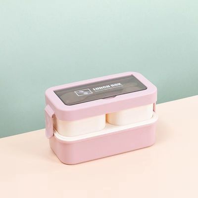 환경 친화적 이점 여러 번 사용할 수 있는 휴대용 플라스틱 벤토 점심 상자