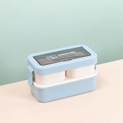 환경 친화적 이점 여러 번 사용할 수 있는 휴대용 플라스틱 벤토 점심 상자