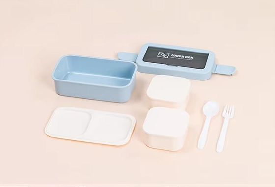 환경 친화적 이점 여러 번 사용할 수 있는 휴대용 플라스틱 벤토 점심 상자