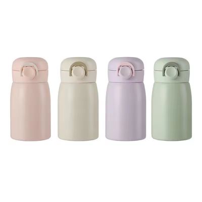 350ml 용량 다채로운 304 스테인리스 스틸 테르모스 물병 직선 컵
