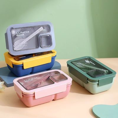 다중 사용 가능한 휴대용 플라스틱 벤토 점심 상자