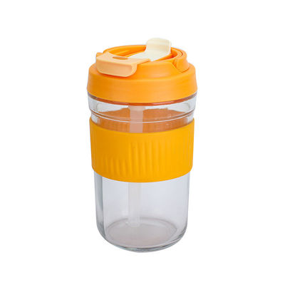 400ml/550ml 휴대용 커피 컵 다중 사용 가능한 컵 뚜?? 과 빨대 2024 디자인