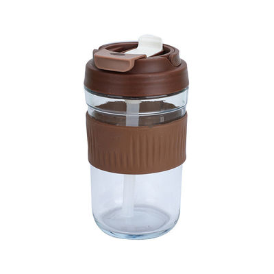 400ml/550ml 휴대용 커피 컵 다중 사용 가능한 컵 뚜?? 과 빨대 2024 디자인