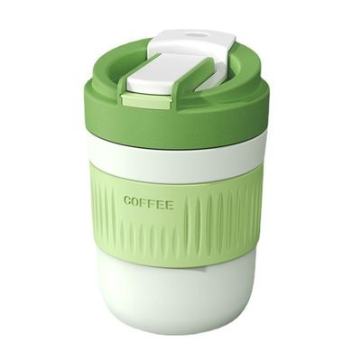 400ml/550ml 용량 휴대용 다기능 유리 용품 짚과 함께 귀여운 유리 커피 컵