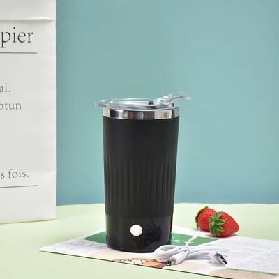 500ml 전기 쉐이크 병 뚜?? 가 있는 휴대용 커피 혼합 컵 우유 혼합 컵 믹서 컵