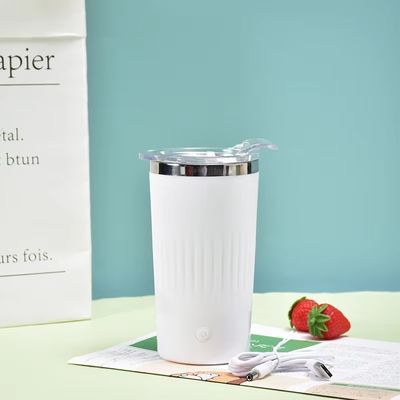 500ml 전기 쉐이크 병 뚜?? 가 있는 휴대용 커피 혼합 컵 우유 혼합 컵 믹서 컵