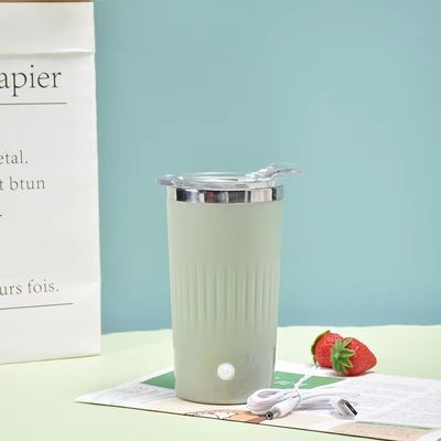 500ml 전기 쉐이크 병 뚜?? 가 있는 휴대용 커피 혼합 컵 우유 혼합 컵 믹서 컵