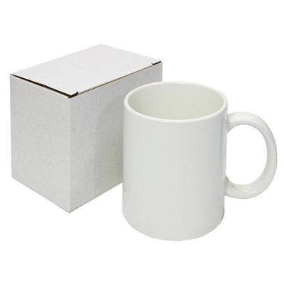 손잡이 휴대용 선물과 맞춤형 패턴 세라믹 11oz 흰 커피 컵