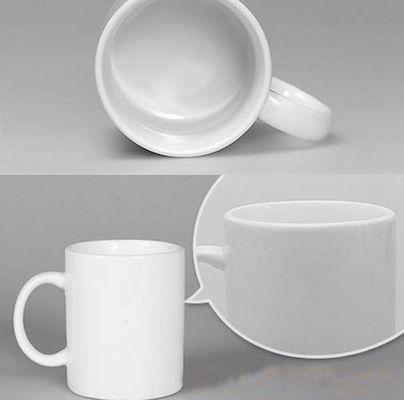 손잡이 휴대용 선물과 맞춤형 패턴 세라믹 11oz 흰 커피 컵