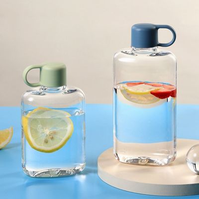 투어 휴대용 360ml 500ml 맑은 투명한 물병 로프와 샘플 제공