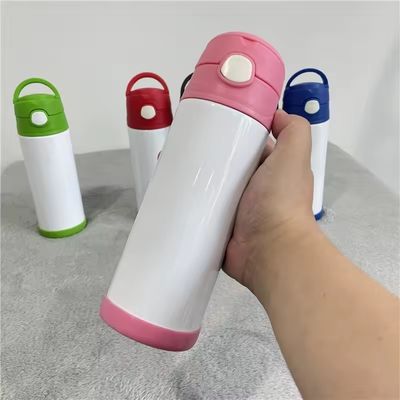 12oz 350ml 스테인레스 스틸 단열 하얀 어린이 수분병 모든 연령대 이상