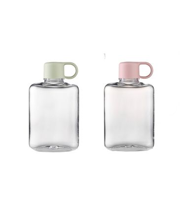 끓는 물에 적용됩니다. 환경 친화적 인 360ml/500ml 선물 맑은 정사각형 물병