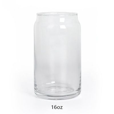 16OZ 유리 누출 방지 재사용 컵 LID 및 대나무 빨대 210g 고객 혜택을 위해