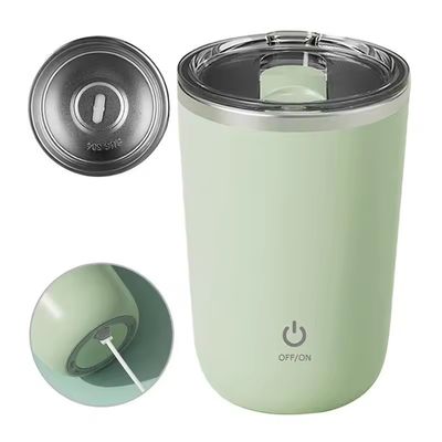 크리에이티브 디자인 자기 조동 혼합 커피 컵 350ml 스테인레스 스틸 여행 컵 뚜??