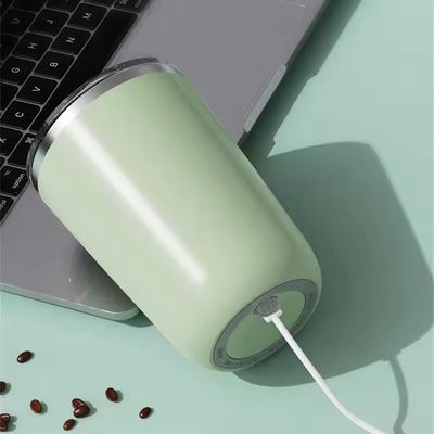 크리에이티브 디자인 자기 조동 혼합 커피 컵 350ml 스테인레스 스틸 여행 컵 뚜??