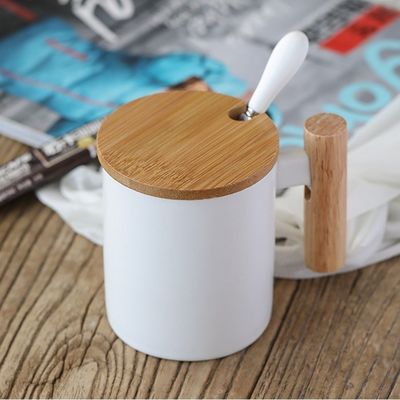 11oz 맞춤형 열 전달 세라믹 여행 컵 단열 사무실 흰 컵
