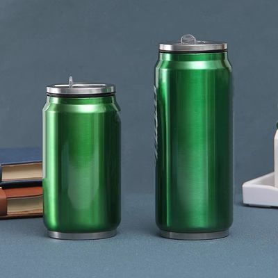 금 듀얼 벽 스테인레스 스틸 콜라 병 진공 테르모스 캔 물 콜라 병 350/500ml