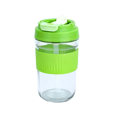 400ml/550ml 다기능 유리 용품 누출 방지 귀여운 유리 커피 컵