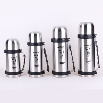 야외 스포츠용 1800ml 직선 컵 휴대용 진공 스테인레스 스틸 걸음병