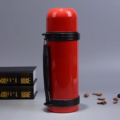 야외 스포츠용 1800ml 직선 컵 휴대용 진공 스테인레스 스틸 걸음병