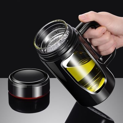 여행 및 야외 활동용 580Ml 맑은 유리 음료수 병