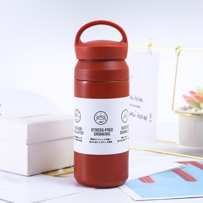 학교로 돌아와 백색 강철 단열 머그 500ml 진공 병 터블러 손잡이