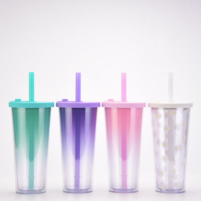 Back to School Occasion 단열형 이중벽 디자인 24oz 플라스틱 컵