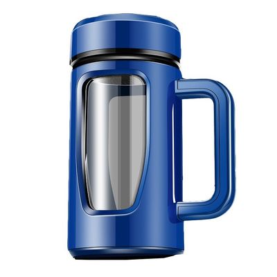 반 슬리드 핸들 소용 580ML 유리 물병 단열 및 누출 방지 디자인