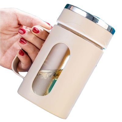 오피스 500ml 사용자 지정 로고 유리 물병
